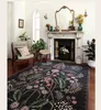 Halılar vikama vintage çiçek halı sanat lüks geniş alan oturma odası ev dekor yatak odası yatak bohem kristal kadife