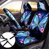 Car Seat Covers 15 Pcs Motors Cover Oversized Blue Butterfly Color Matching Interior Decoration Fashion Protector