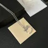 Collier de créateur de lettres c-en-lettre en cuivre en cuivre en laiton 18K