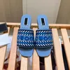 Designer Sandals Women Slides Teli piatti Slippista vintage Nero Muli azzurro Muli Logo Denim Slide Slide Sandals Sumpi Summer Casual Tela Scarpe