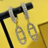 Designer Letter Ear Stud Crystal Earrings Gold Fashion for Women Christmas Wedding Gift Sieraden Earring Damesring Nice 6pc4