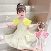 Girls Summer Dress Baby Floral Dress 2024 Nuovo abito estivo Abito da bambina di 3 anni Princess