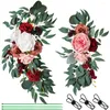 Декоративные цветы 2 куски свадебная арка роза деревенские гирлянды шелковые пиони цветок для приема на стены церемония