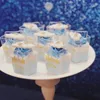 Tasses jetables Paies 20pcs Mousse Cake Dessert Clear Plastic Drink Wine Tasse pour les fournitures de pentagramme de fête de mariage