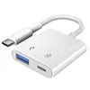 2024 2 w 1 podwójny rozdzielacz USB DAC Fast Charge Type-C zasilacz zasilający USB 3.0 Zewnętrzny dla MacBook telefon komórkowy Android dla podwójnego USB
