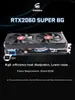 بطاقات الرسومات Veineda RTX2060Super 8GB بطاقة GDDR6 256BIT PCI Express 3.0x16 1470MHz 2176UNITS PC Gaming 8G DROON DROVER DELIVER