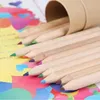 Pencils 12 pieces/box wooden writing colored pencils color sharpener childrens gift colored pencil set school student art supplies d240510