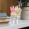 Vases vase de fleur acrylique claire rond table conique fleurs fleurs en plastique glace seau vin vide refroidisseur