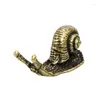 Decorative Figurines Mini Cute Vintage Brass Snail Incense Holder Portable Animal Statue Props Home Office Desk Decoration Ornament Hand Toy