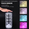 Kristalltischlampe RGB Farbwechseln Nachtleuchte romantische LED Rose Diamond Touchlampen für Wohnzimmer Hauswarming Geschenk