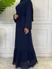Etnik Giyim Mütevazı Abaya Ramazan Musulman De Mode Maxi Robe Türkiye Kaftan İslami Giyim Kadınlar İçin Müslüman Hijab Elbise Kaftan Vestidos T2405104WJN