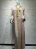 Etniska kläder Ramadan 2023 Womens Clothing Arab Muslim Abaya Saudi Trkiye Islamic Party Dresses V-Neck Long Slave Marocko Kaftan Hoodie T240510