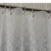 Cortinas de ducha Simples Matte 1 PC Engrosamiento de la cortina impermeable Peva Accesorios de baño translúcido Baño con ganchos