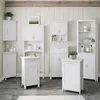 Sacs à linge Armoire de panier inclinable avec sac en tissu amovible Classic Design Wall Anchors blanc 18 "x14" x30