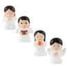 Décorations de jardin 4 PCS PRIEZ Little Angel Shape Ornement Scene de chérubin Adorment Beau décor Décore Crafts Figurine