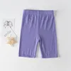 Solid Color Kids Girl Shorts Cotton Safety Pant Underwear Girls Briefs korta strandbyxor leggings för 310 år 240510