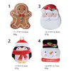 Wrap regalo 2024 Merry Christmas Iron Candy Cookies Boxes Decorations for Home Anno di Natale Ornamenti scatole