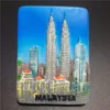 Arrivée à Kuala Lumpur Malaysia Twin Towers 3D Réfrigérateur Magnet Tourisme Souvenir Réfrigérateur Magnétique Autocollant Cadeau Home Decoration 240506