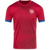 2024 Serbia National Team Mens Soccer Maglie Jovic Kolarov Vlahovic Sergej Matic Ljajic Shirt da calcio uniformi set completo per bambini 2025 Euro Cup