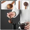Kaffeeschaufel 2pcs Multifunktions-Tee bequemer Mini-Löffel kompakte Holzbohnenversorgung