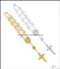 Party Favor Event Supplies Festive Home Garden Imitation Pearl Beads Catholic Rosary Crucifix Pendants Bracelet Christening Gifts 6289253