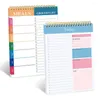 Engels dagelijkse maandelijkse spoelboekschema om te doen Lijst Memo Journal Stationery Office School Supplies