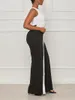 STYLISH LADY Patchwork Black Wide Leg Pants 2024 Summer Women High Waist Loose Club Party OL Eleagnt Pants Trousers