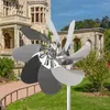 Décorations de jardin Spinners en vent avec des sculptures de receveur en plein air en métal