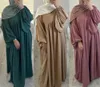 Roupas étnicas modestas abaya abaya vestido longo longa mulher ramadã eid crepe balão slve islâmico jilbab vestidos africanos dubai kaftan t240510