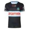 2024 Cronulla Köpekbalıkları Rugby Jersey Mavi Beyzbol Kapı Şapkalar Boyut S-5XL (Özel Adı ve Numarası
