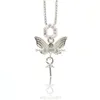 Paramètres de bijoux S925 SIER PEARL PENDANT MONTS Collier Accessoires DIY ENAMEL BAT DROP livraison DHHWK