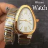 watches high quality for woman luxury Silver band watch watches women movement watches 20MM Stainless Steel watchstrap gold watch Quartz movements snake watches
