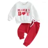 Ensembles de vêtements Toddler Baby Boy Saint Valentins