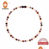 Pendant Necklaces Haohupo Top Quality Cherry Fashion Nature Stone Baltic Jewelry Amber Necklace Women Jade Handmade Baby Drop Delive Dheb4