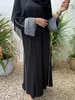 Vêtements ethniques fleurs de mode Robe musulmane imprimée avec robe ceinture abaya femelle pleine longueur du service de culte des vêtements d'extérieur musulman Abaya Wy1986 T240510