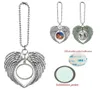 Sublimation Blanks Car Pendant Angel Wing Party Favor Favor Farcy View Mirror Decoration Hanging Charm Ornements Automobiles Intérieur 8106481