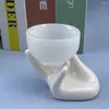 Mugs White Jade Topaz Lantian Tea Cup Set Business Gift Glass