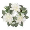 Fleurs décoratives artificielles de fleur artificielle de mariage anneau de bougie de mariage 20 cm de table maîtresse ornement de porte d'entrée pour le festival