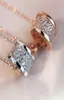 Beliebte Halskette Luxus offizielle Reproduktionen Diamanten Anhänger Halsketten Top -Qualität 18K Gold Plated Love Series Advanced AAAAA 8622886