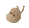 ソリッドボウノット野球の赤ちゃんファッションサンハットかわいい刺繍漁師帽子幼児サンボンネット