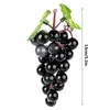 Décoration de fête faux raisins grappes réutilisables en plastique artificiel ornements simulés décorations de fruits pour fournitures de mariage