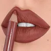 Lippenstifte 12 Farbe Lippenstift Bleistift wasserdichte sexy rote matte Kontur Lippenstift Langlebig farbloser Tasse Feuchtigkeitsfeuchtiger Lippenstift Kosmetik D240510