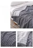 Couvertures 1pc 90,5 pouces de coton sieste couverture de coton Feuilles d'été épaissies de style japonais