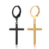 Brincos dangle 1pcs Moda Homens Mulheres Cross Drop Cross Drop Ear Exter