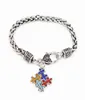 Модные женские браслеты Bangles Emamel Autism Autisming Piece Piece Autistic Charm Bracelet Girl Ювелирные изделия 133706810