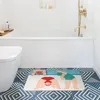Tapetes de banheiro ultrafinos de tapete de banheiro adorável banheira de banho de tapete de tapete de tapete de tapetes banheiros banheiros tapetes de piso de piso doomato chique decoração de casa chique