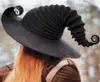 Moda kątowa czapka wiedźma Steeple Wizard Hat Duże Ruchehed Witch Hat Creative Women Akcesoria dla Hallowee 2208129786895
