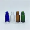 Opslagflessen Reisfles 10 ml groen blauw Amber transparante matglas injectieflacons Essentiële olie met aluminium dop 500 stks/lot