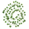 Fleurs décoratives 12 pcs simulées Ivy Vine Feuilles en plastique Décoration de jardin Décoration artificielle Accessoires à feuilles persistantes