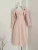Sukienki robocze 2024 Zima jesienna zima dwuczęściowy zestaw dla damskiej kurtki zbiornikowy sukienka 2 zestaw strój spójne femininos elegantes